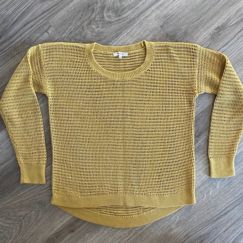Madewell Yellow Crewneck Sweater